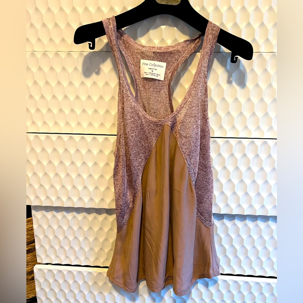 Mauve Two-Tone Racerback Camisole